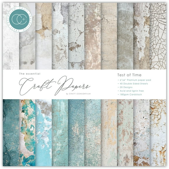Craft Consortium Double-Sided Paper Pad 6"X6" 40/Pkg-Test Of Time