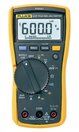 Image of Fluke 117 multimeter at Walmart website