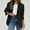 Black #1, variant on 2025 Blazers for Women Business Casual Long Sleeve Lapel Open Front Suit Jacket Work Blazer with Pockets