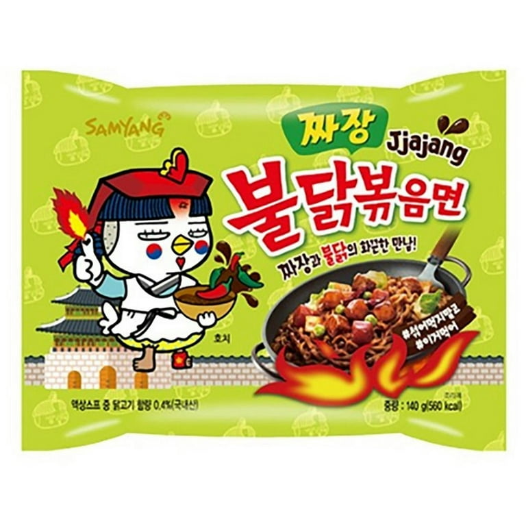 Samyang Spicy Black Bean Chicken Ramen, JJAJANG Noodle, 4.9