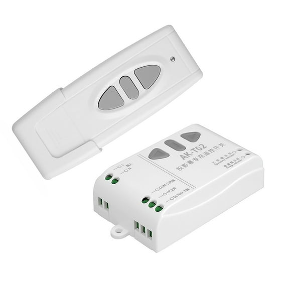 JIAHAOO AC85-250V 433.92MHz RF Wireless Remote Switch for Motorized Projection Screen, Intelligent, 500W, Learning Code