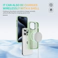 Shellify Case for iPhone 14, Clear Transparent Camera Kickstand Case