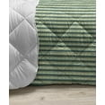 thumbnail image 3 of Teal Green Down Alternative Comforter, Gemstone Inspired Forms as Vertical Design with Diagonal Lines, Microfiber Quilt for All Season, 5 Sizes, Teal Pale Teal and Sea Green, by Ambesonne, 3 of 3