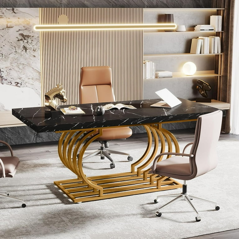 Big lots black clearance and gold desk
