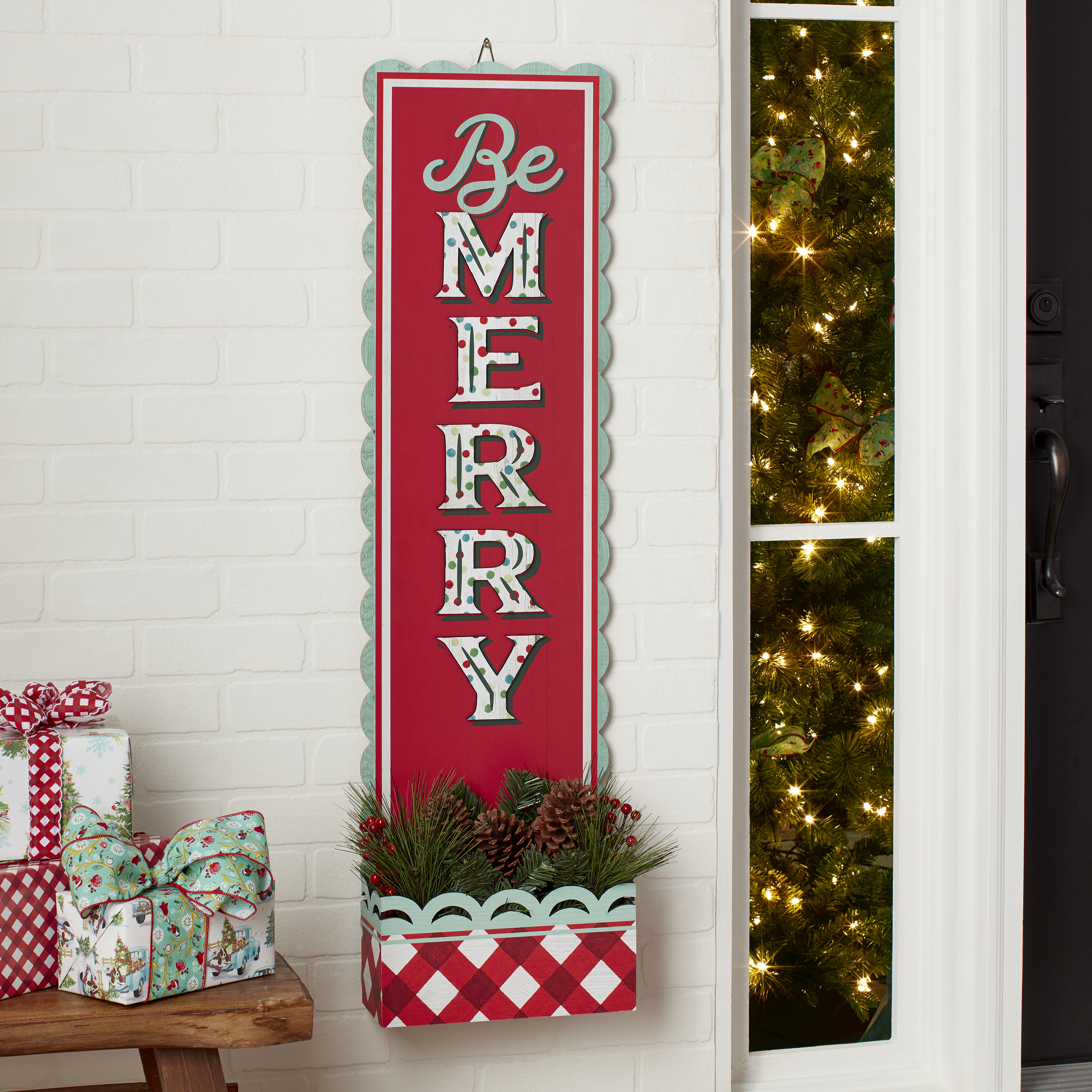 The Pioneer Woman Porch Sign, Be Merry - image 2 of 5