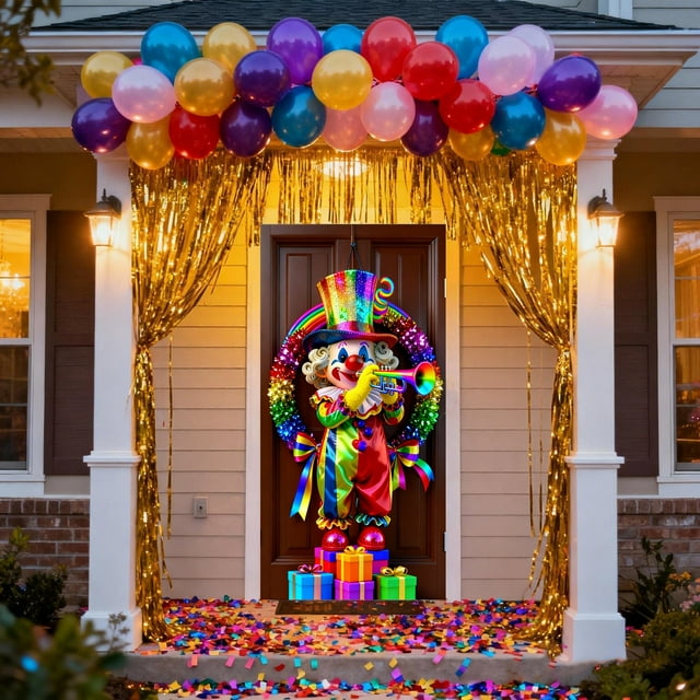ONFD Rideau de Porte Festif pour Fête d'Entrée Adapté aux Célébrations de Carnaval et à Divers Événements.