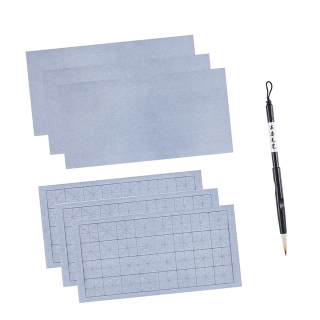 GUOOL 6Pcs Water Writing Cloth Chinese Calligraphy Set Calligraphy Practicing Tool Style C