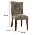 thumbnail image 4 of Blue and Brown Paisley Parsons Chair (Set of 2), 4 of 18