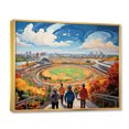 thumbnail image 2 of Designart "Track at the Stadium" Stadiums Floater Framed Canvas Print, 2 of 7