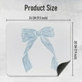 thumbnail image 5 of Coastal Blue Bow Mouse Pad, Blue Preppy Cute Girly Mouse Pads for Desk, Office Desk Accessories and Office Supplies, Coastal Square Mouse Pads for Gaming Working, 9×8 in, 5 of 6