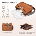 thumbnail image 4 of Bandolera APHISON Trendy de piel vegana Hobo Brown, 4 of 7