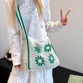 thumbnail image 7 of Hsqqdc Woven Flower Shoulder Bag, Large Capacity Knitted Hollow Tote for Summer Beach, 7 of 7
