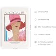 thumbnail image 2 of HAUS AND HUES Vintage Vogue Poster Fashion Wall Art - Pink Posters Vintage Art Print, Glamorous Wall Decor, Glam Room Decor Vintage Wall Art, Vintage Vogue Posters Glam Wall Decor (Unframed 24x36), 2 of 6