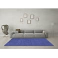 thumbnail image 3 of Ahgly Company Indoor Round Oriental Blue Industrial Area Rugs, 8' Round, 3 of 4