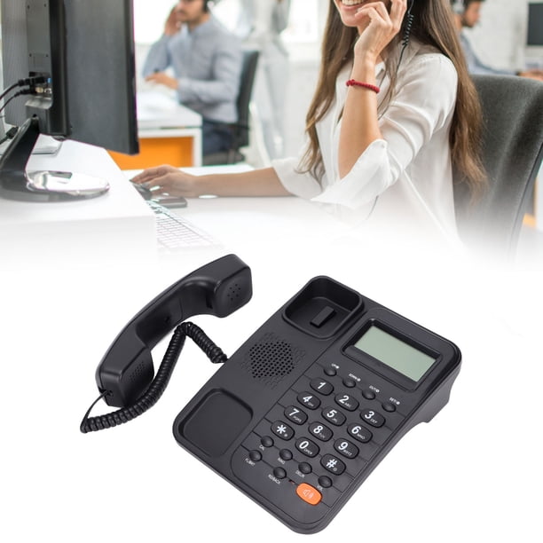 Teléfono Con Cable, Teléfono Con Cable De Escritorio Con Volumen Ajustable, Ahorro De Energía, KX-T2029CID Para El Hogar