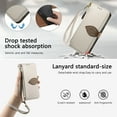 thumbnail image 5 of ELEHOLD Crossbody Case for Samsung Galaxy S26, Shockproof Leather Zipper Wallet Case with Kickstand, Magnetic Buckle,White, 5 of 9