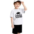 thumbnail image 5 of EnJoCho Boys Girls Graduation T-Shirt Teen Cute Grad Letter Graphic Short Sleeve Crewneck Shirt Kids Boy Girl Cotton Boys Oversized Cotton T Shirt, 5 of 6