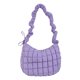 thumbnail image 1 of Bolso Mujer Bandolera Un Hombro Algodón Plisado A Cuadros Con Hilo Bordar Acolchado Moderno Y Versátil 6083 (púrpura) Púrpura, 1 of 9