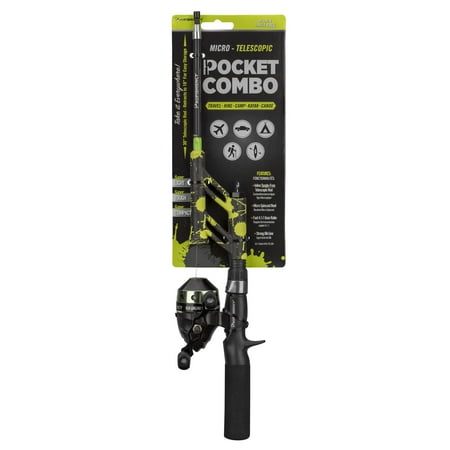 ProFISHiency Pocket Combo Micro Telescopic Fiberglass Spincast Combo