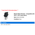 thumbnail image 2 of Blower Motor Resistor - Compatible with 2010 - 2012 Jeep Liberty 2011, 2 of 2