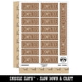 thumbnail image 2 of Completed Double Line Border Sticker Set - Brown - Matte Finish - 2.00" Large, 2 of 7