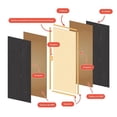 thumbnail image 2 of puerta semi solida interior gris oxford 2.13 m x 70 x 3.5 cm, 2 of 8