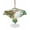 Green3, variant on Outdoor Tablecloth with Umbrella Hole for Patio/Picnic/Party/Camping, Cute Zebra Forest Waterproof Table Cloth Rectangle Table Cover Washable, Green Trees Cone Leaves Mushroom (60"x 120")