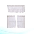 thumbnail image 2 of Cortina corta de encaje Media cortina Cortina de ventana Transmisión de luz para la cocina en casa Balcón 137x61cm Blanco, 2 of 6