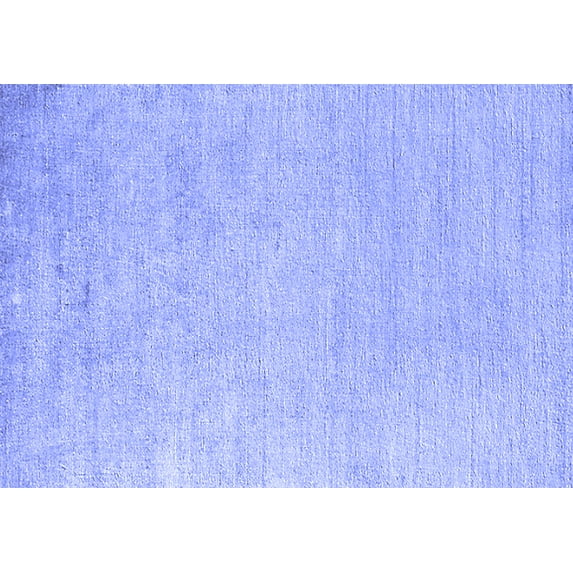 Ahgly Company Indoor Rectangle Solid Blue Modern Area Rugs, 8' x 12'
