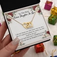 thumbnail image 4 of Interlocking Hearts Necklace, Future Daughter-in-Law Gift from Parents, Sentimental Jewelry with Loving Message, Meaningful Gift for Birthday or Holiday, Heartfelt Keepsake for Her, 4 of 6