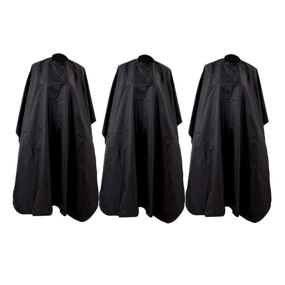 3x Corte de cabellero Paño Impermeable Peluquería Barberos de para proteger Delantal Negro 140 CM Yinane Chal de capas para peinar el cabello