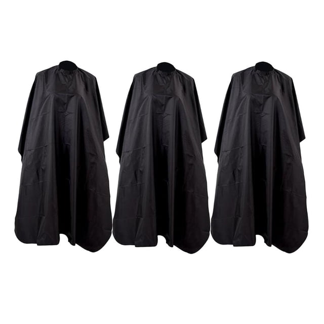 3x Corte de cabellero Paño Impermeable Peluquería Barberos de para proteger Delantal Negro 140 CM Yinane Chal de capas para peinar el cabello