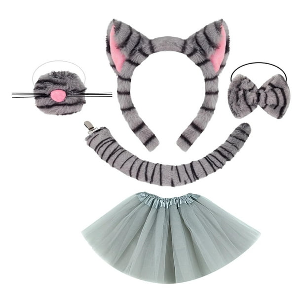 Conjunto de diadema con orejas adorables para disfraces, ideal para niñas, niños y adultos en espectáculos y presentaciones.