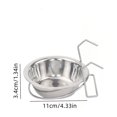 thumbnail image 3 of Hanging Dog Crate Bowls 3 Pack, Stainless Steel No Spill Pet Feeder with Adjustable Clip, Anti-Tip Food and Water Dish for Cats and Dogs, 3 of 7