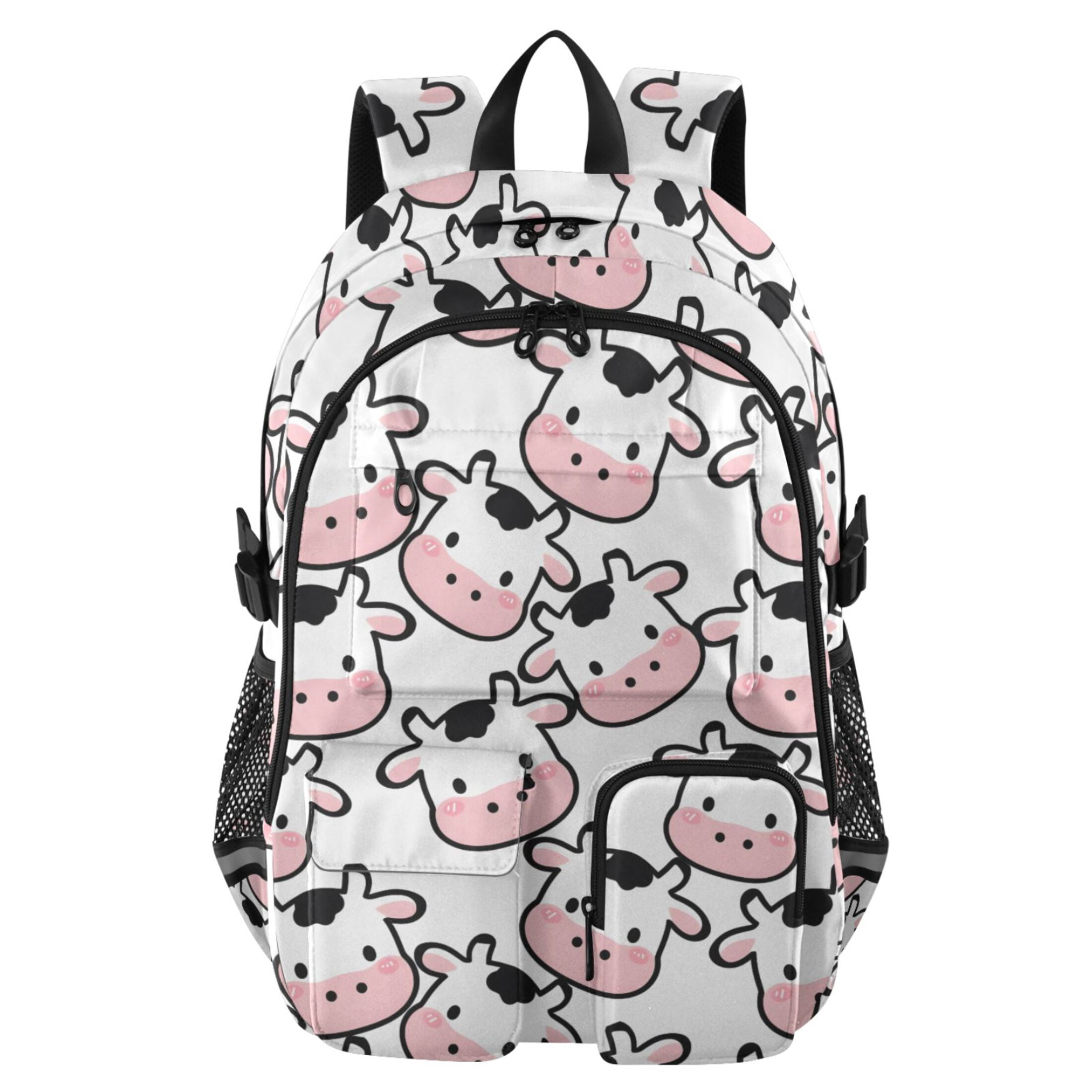 ALAZA Cow Heart Print Student Backpack School Bookbag Large Laptop Daypack Travel Bag