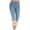 *Blue, variant on ClodeEU Women's Lightweight Stretch Capri Jeans with Lace Hem ,Casual Denim Cropped Pants Black,Womens Plus XXXXL