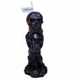 thumbnail image 1 of WIURAY Vela de calavera de Halloween negra Vela triple de Halloween Velas de Halloween Vela de figura de 3 cabezas No escuches el mal No hables el mal Estatua de esqueleto gótico Vela de cera de soja, 1 of 4