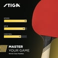 thumbnail image 5 of STIGA Carbon+ Ping Pong Paddle  7-ply Extra Light Carbon Fiber Blade  2mm Premium Sponge  Concave Pro Handle for Exceptional Grip  Performance Table Tennis Racket for Tournament-Level Play Red, 5 of 6