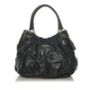 Pre-Owned Prada Tote Bag Calf Leather Black