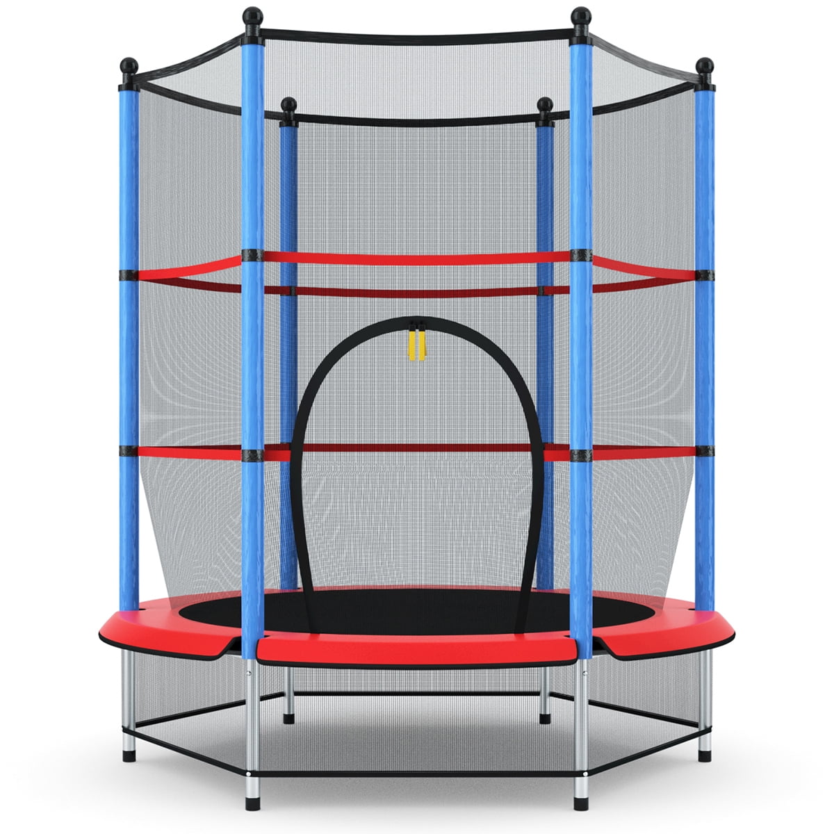 Costway Youth Jumping Round Trampoline 55 Exercise W Safety Pad Enclosure Combo Kids Walmart Com Walmart Com