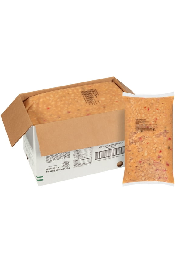 HEINZ CHEF FRANCISCO White Chicken and Bean Chili Soup, 8 lb. Bag (Pack of 4)