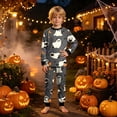 thumbnail image 4 of Xyant Halloween Pajamas for Girls Pumpkin Ghost Soft Cotton Pjs 2 Piece Set Kids Long Sleeve Sleepwear Toddler Boy Pajamas,Size 5-6 Years, 4 of 9