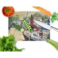 thumbnail image 2 of Caroline's Treasures New Sunset Bay Sailboat Glass Cutting Board Large, 2 of 2