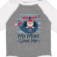 thumbnail image 4 of Inktastic Mimi Loves Me Grandson Boy Bear Boys Long Sleeve Baby Bodysuit, 4 of 5