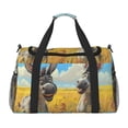 thumbnail image 1 of Disketp Funny Countryside Donkey Bolsa de Viaje Tipo Duffle, Bolso de Mano para Fin de Semana para Mujer, Bolsa de Gimnasio Ligera para Hombre, Esencial para Viajes, 1 of 7