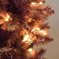 thumbnail image 6 of PAPROOS Pre-lit Christmas Decoration 4-Piece Set, Prelit Artificial Entrance Trees Set of 2, Wreath and Garlands, LEDs Lights with 8 Lighting Mode&Timer, Festival Fireplace Entryway Decor, Purple, 6 of 11