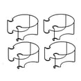 thumbnail image 1 of Aufmer Cintre de Rambarde Réglable Sans Outils, Adaptation Flexible à la Taille, Structure de Suspension Ferme pour la Maison, Espace de Rambarde Extérieur, Rangement Quotidien pour Articles Divers, Placement (4 Pcs), 1 of 5