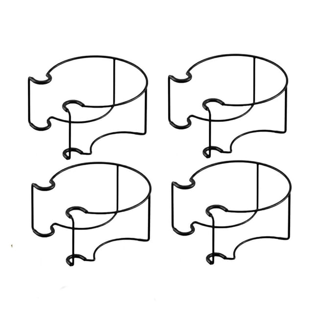 Aufmer Cintre de Rambarde Réglable Sans Outils, Adaptation Flexible à la Taille, Structure de Suspension Ferme pour la Maison, Espace de Rambarde Extérieur, Rangement Quotidien pour Articles Divers, Placement (4 Pcs)
