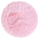 thumbnail image 1 of Piel Oveja Falsa Zona Alfombra, Interior Suave Pelusa Alfombras para Dormitorio Piso, Sofá Rosa claro 60 x 60cm redondo Unique Bargains Alfombra, 1 of 8