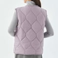 thumbnail image 6 of qolati Womens Quilted Puffer Vest Button Down Sleeveless Jackets Lightweight Padded Gilet Outerwear 2024 Fashion Warm Winter Coats With Pockets, 6 of 6